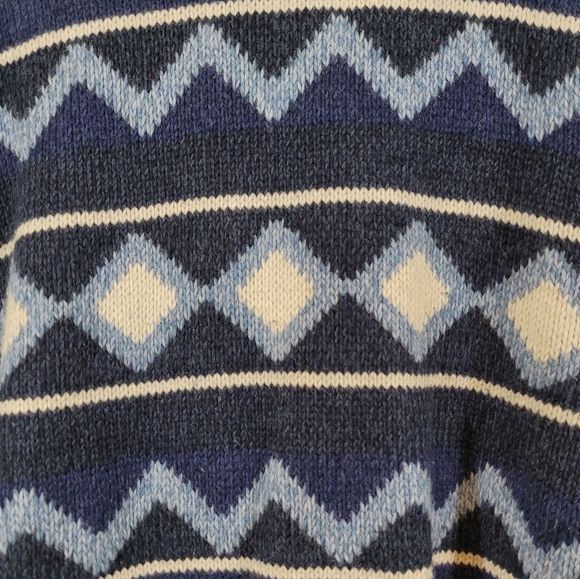 GAP Grandpa Cozy Oversized True Blue Sweater Cardigan - Picture 7 of 9